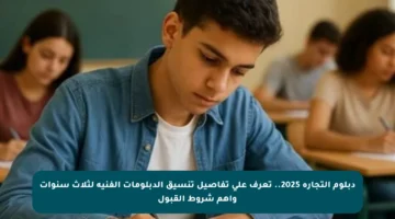 دبلوم التجارة 2025.. تعرف على تفاصيل تنسيق الدبلومات الفنية لثلاث سنوات وأهم شروط القبول